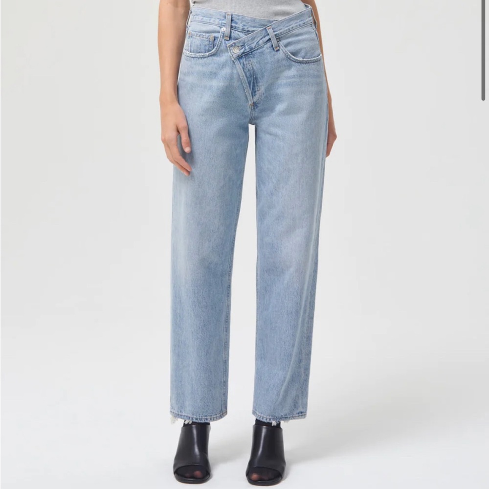 agolde crisscross jeans